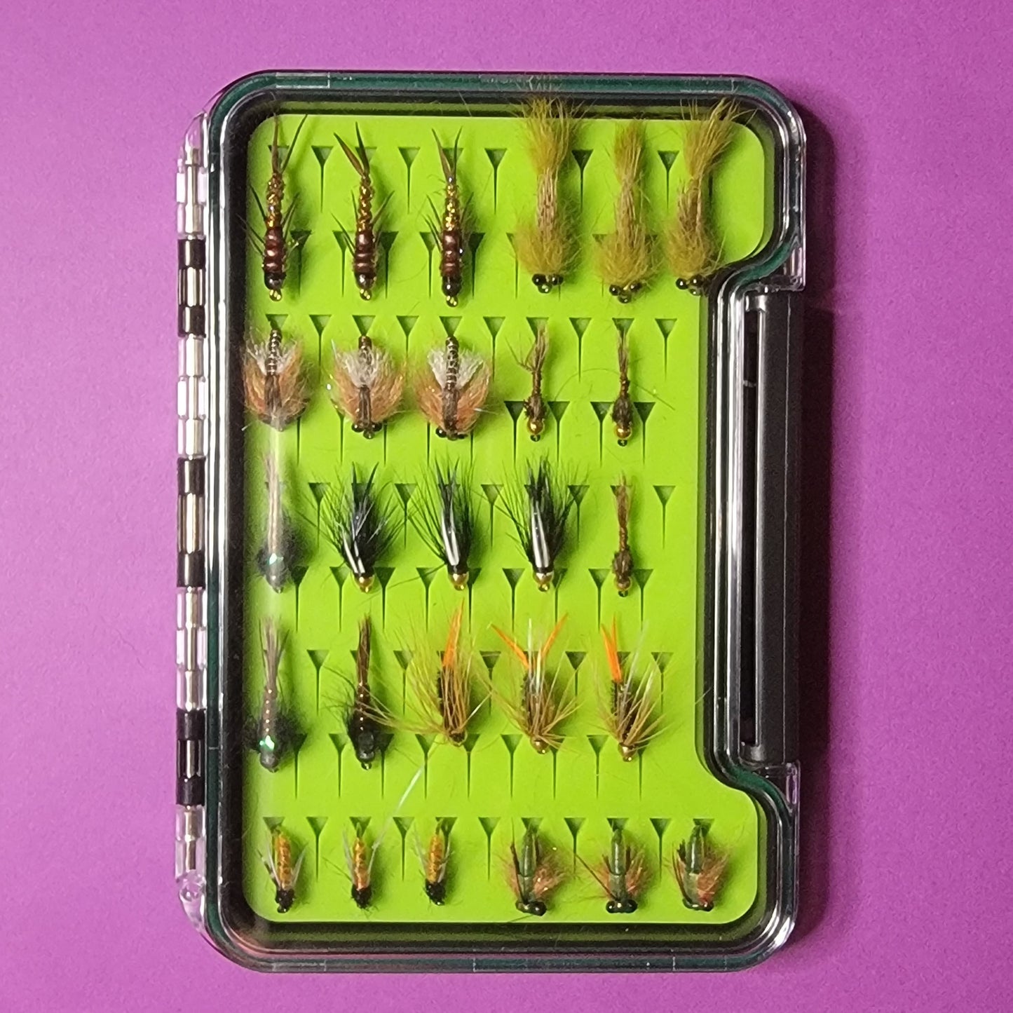 Fly Case With 27 Wet Flies