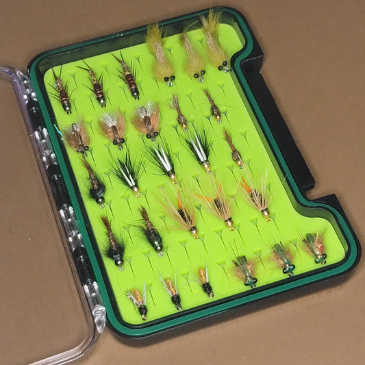 Fly Case With 27 Wet Flies