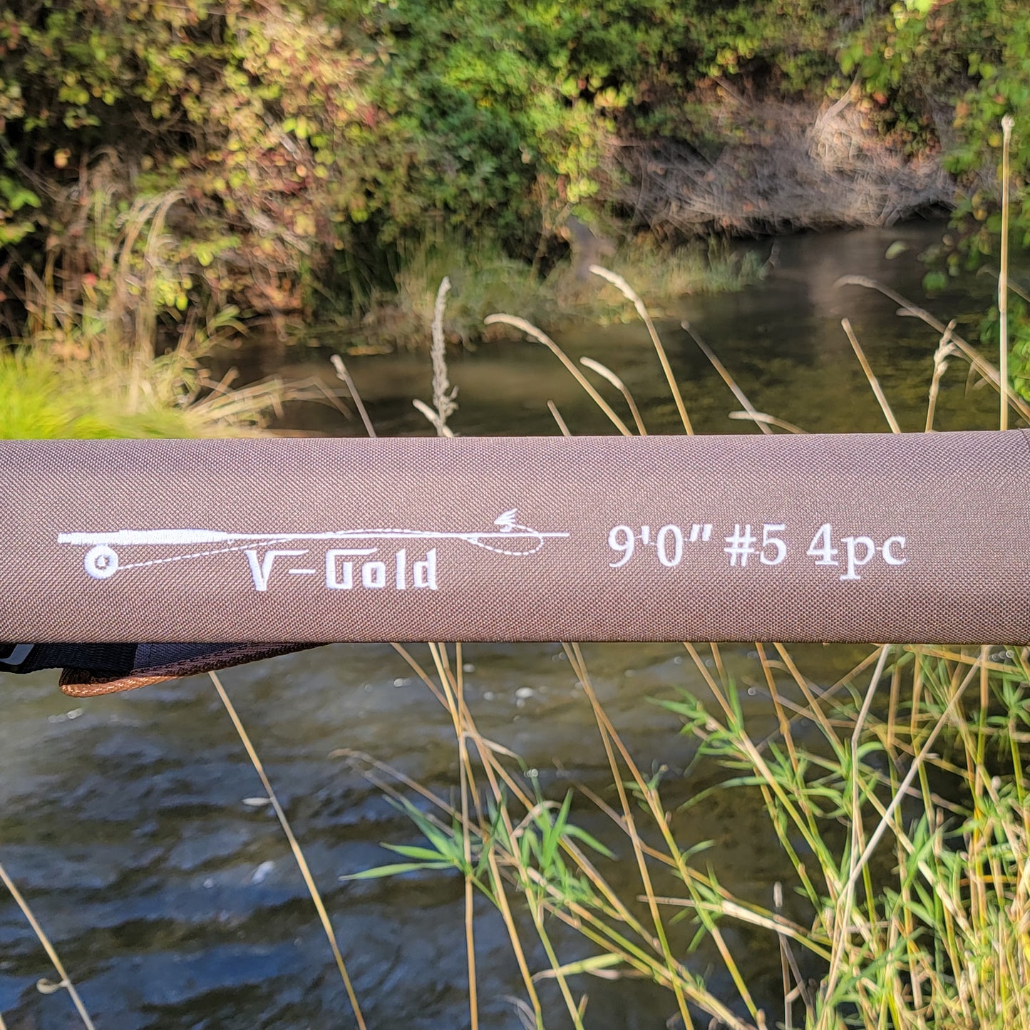 Golden Tippet - Carbon Fly Rod | V-Gold Series | 9 foot | 4,5,6,8 weight | 7 section