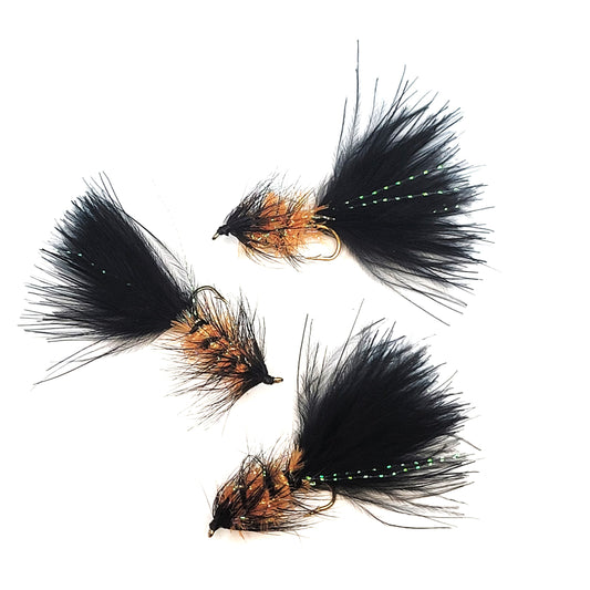 Wooly Bugger - Cactus Chenille - Various Colors - Sizes #4 to #16 - (Pack of 3)