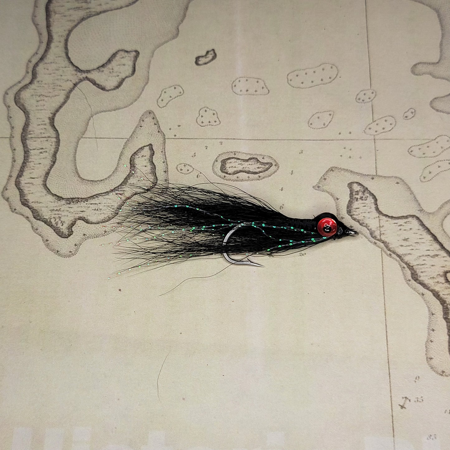 Clouser Minnow Black | Size #2/0
