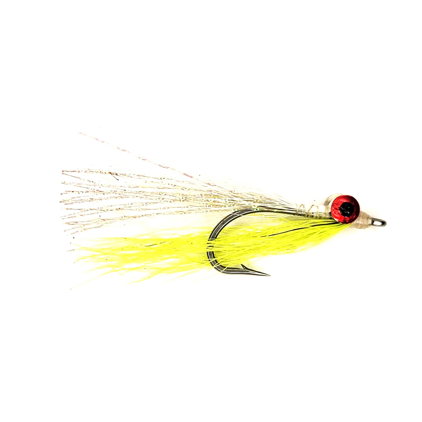 Clouser Minnow White Chartreuse | Size #2/0