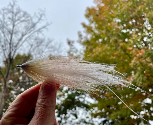 Bucktail Deceiver - White body with white head