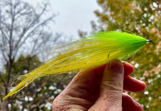 Bucktail Deceiver - Yellow body with chartreuse head