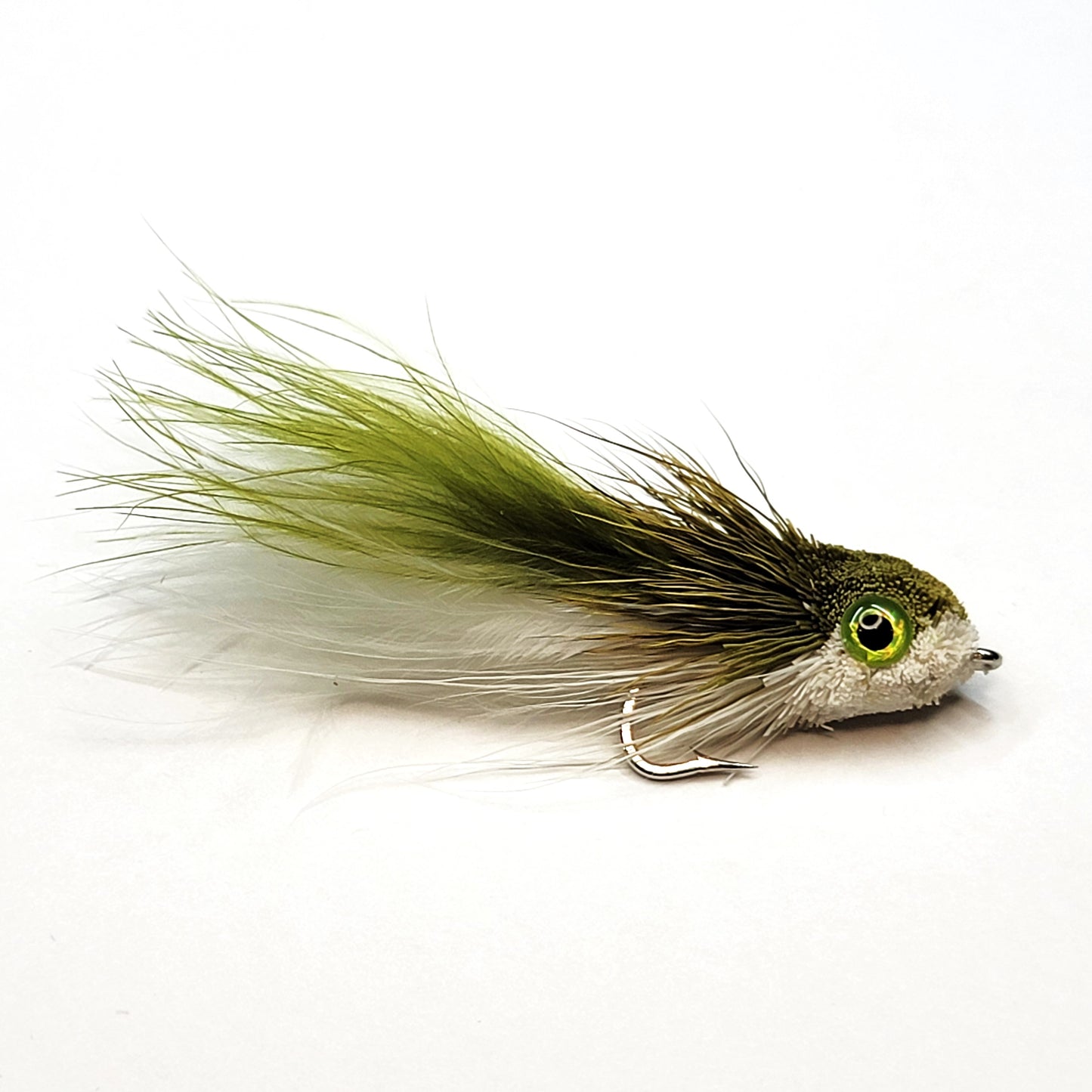 Swimming Fly - Size #4 & #1 - Chartreuse/White, Olive/White, or Olive/Yellow