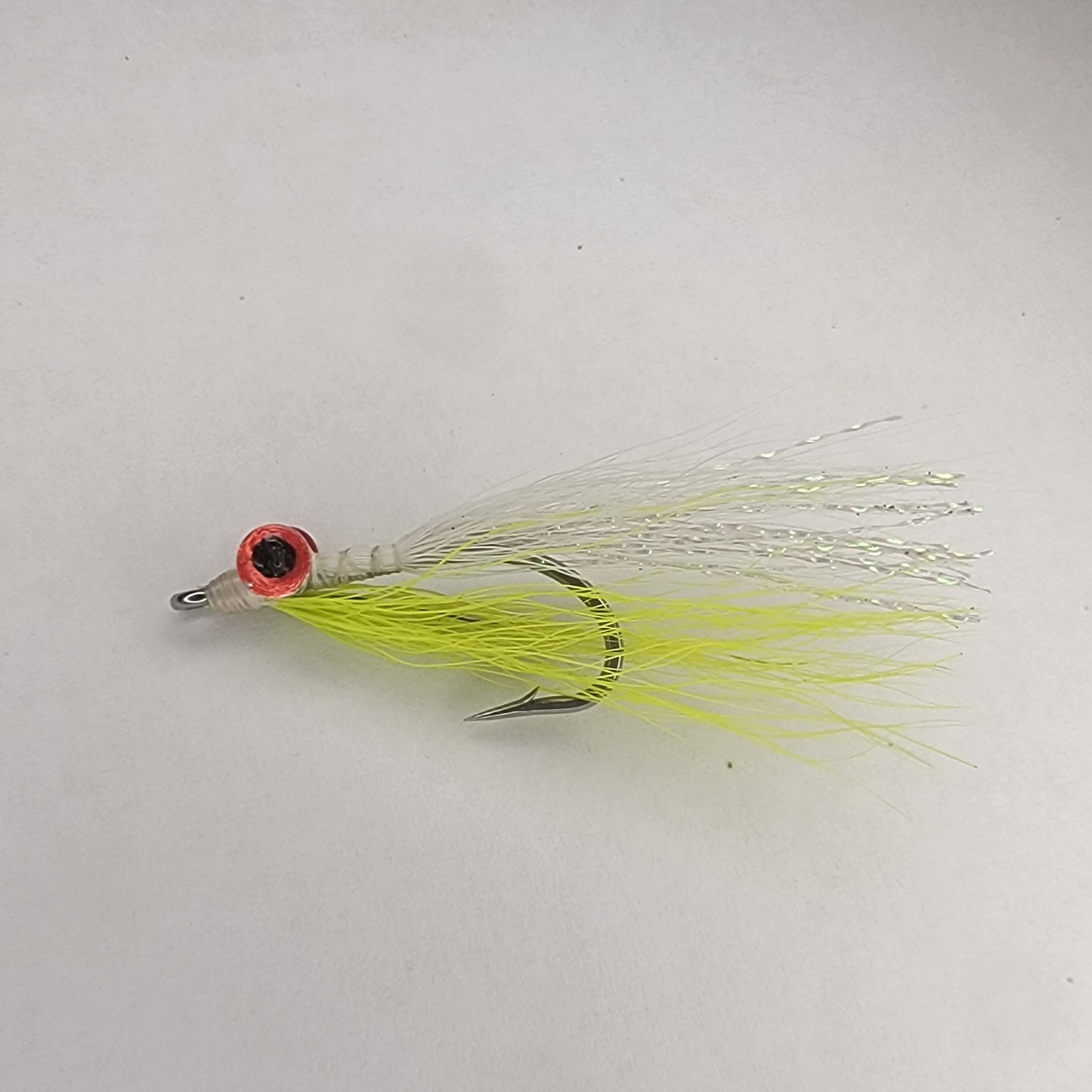 Clouser Minnow White Chartreuse| Size #2/0 | Saltwater