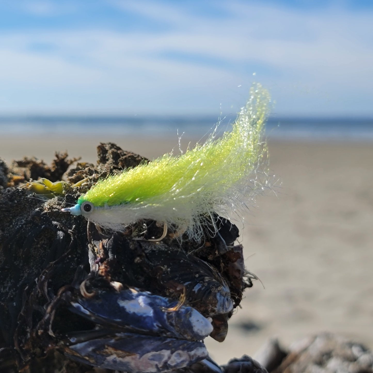 Salty Baitfish Chartreuse | Size #2/0