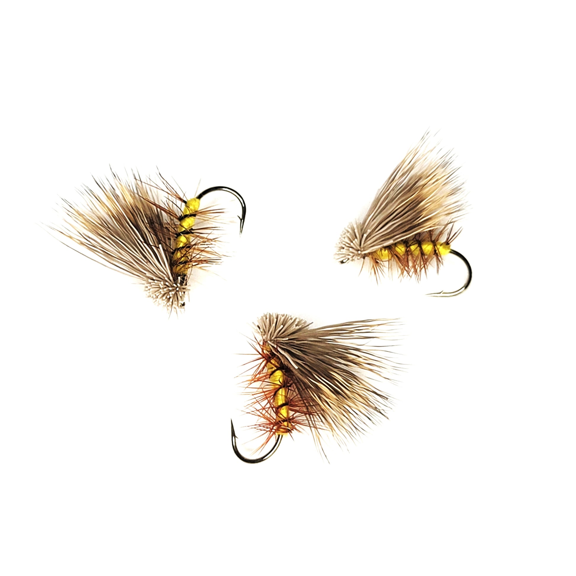 Trout Fly Fishing Flies Elk Hair Caddis Tan 6 Flies Hook Size 16 - Dry Fly