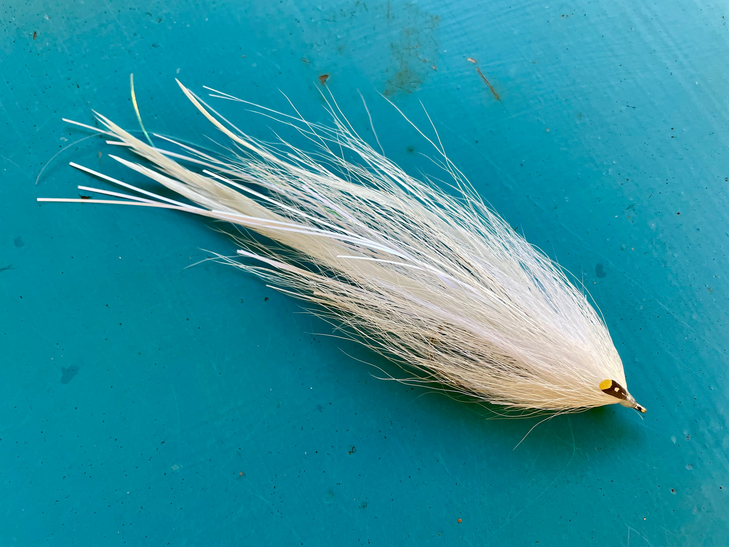 Reverse Bulkhead Hollow Fly - White body with white head