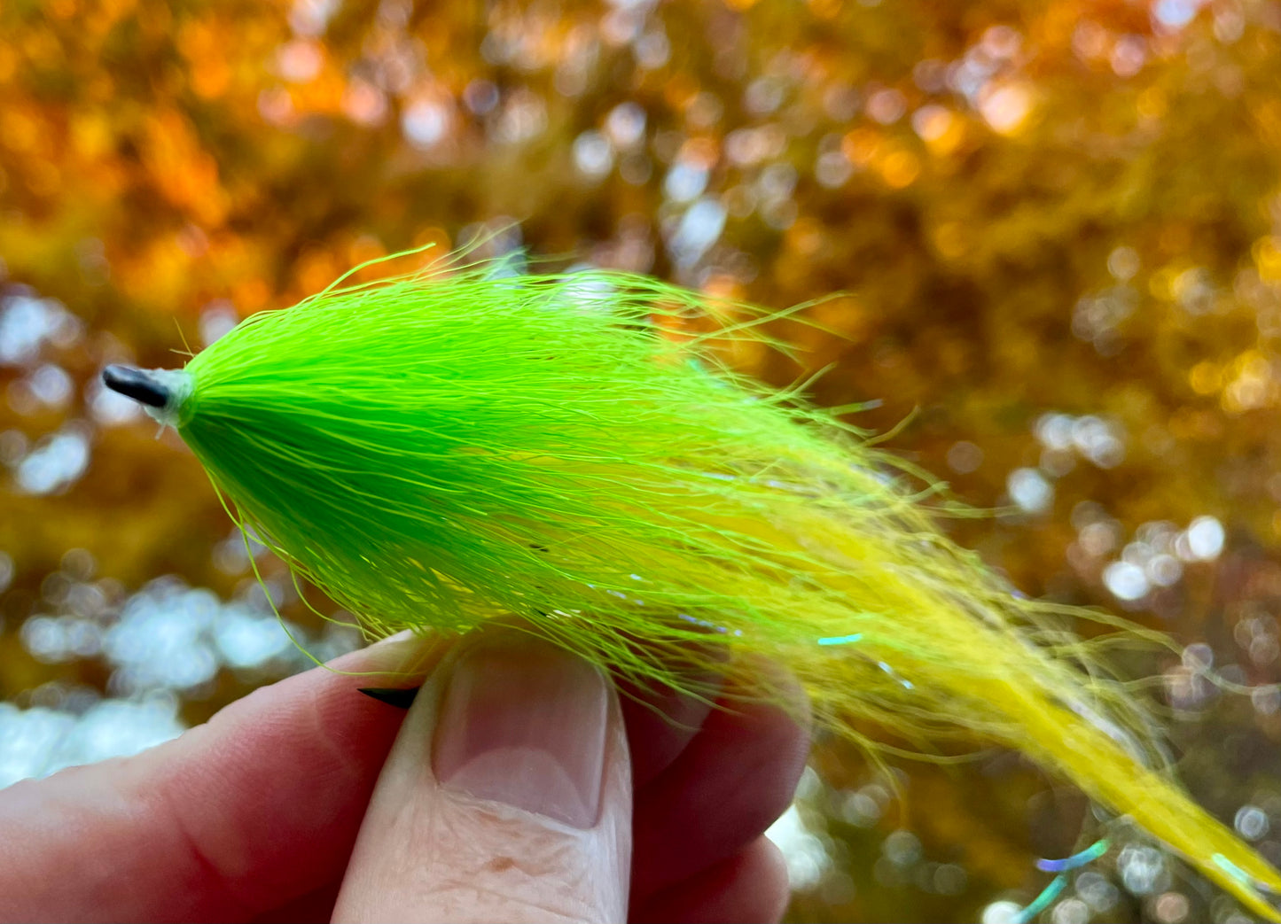 Bucktail Deceiver - Yellow body with chartreuse head