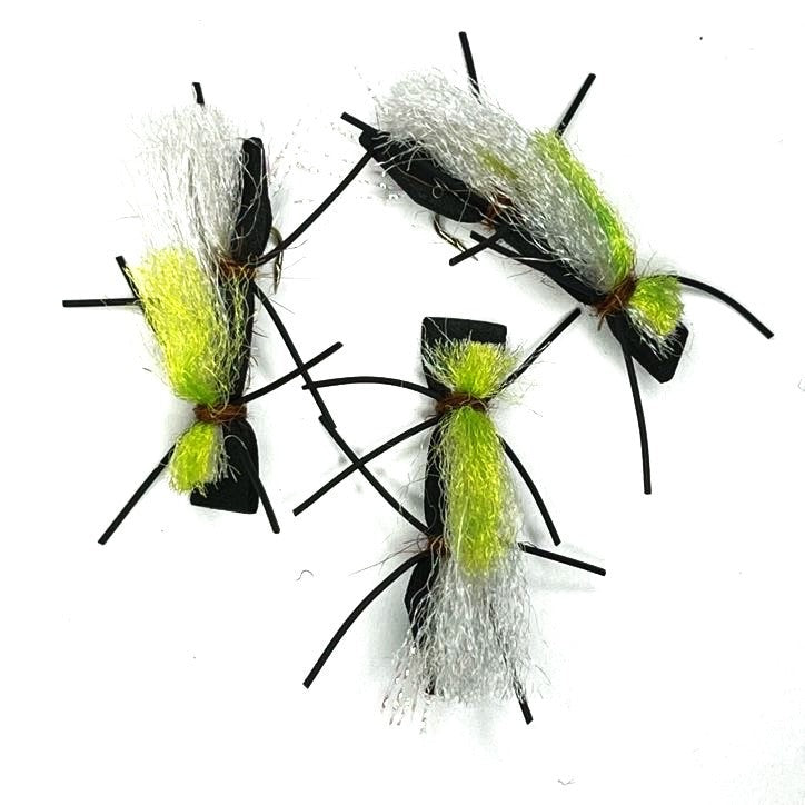 Micro Chubby Beetle Hi-vis - Foam Fly - (Pack of 3) - Dropper Rig ...