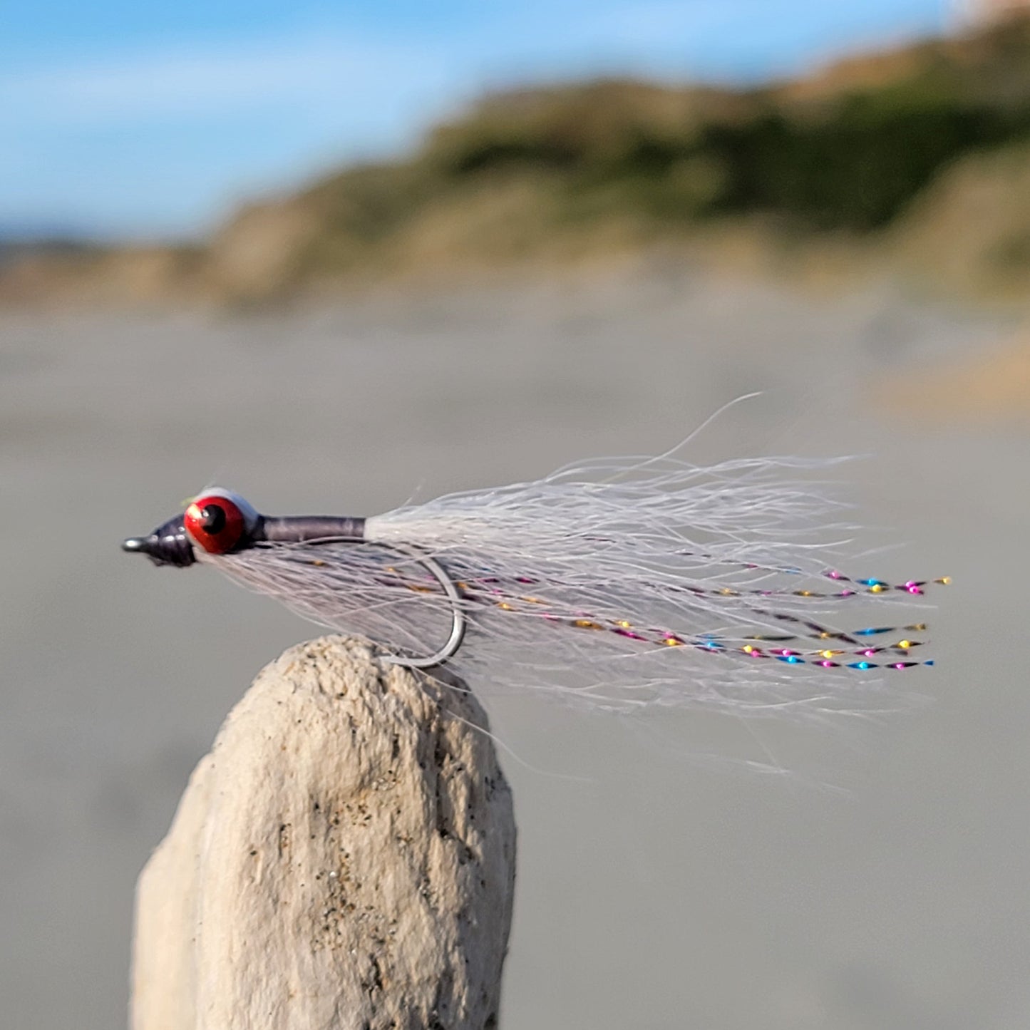 Clouser Minnow Silver Shiner | Size #2/0